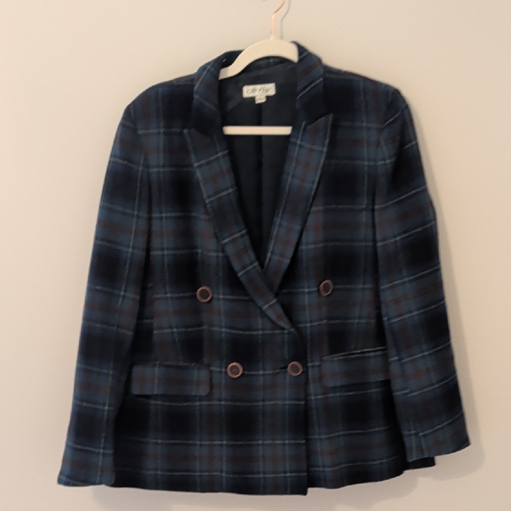 Orvis Blue Plaid Blazer